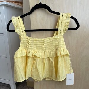 NWT Tularosa Amora Top in Yellow